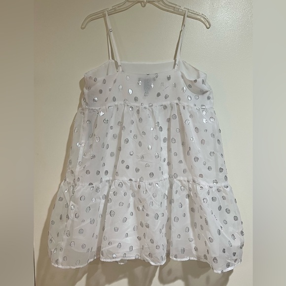 Silver Sparkles and White Game Day Dress - Picture 3 of 7